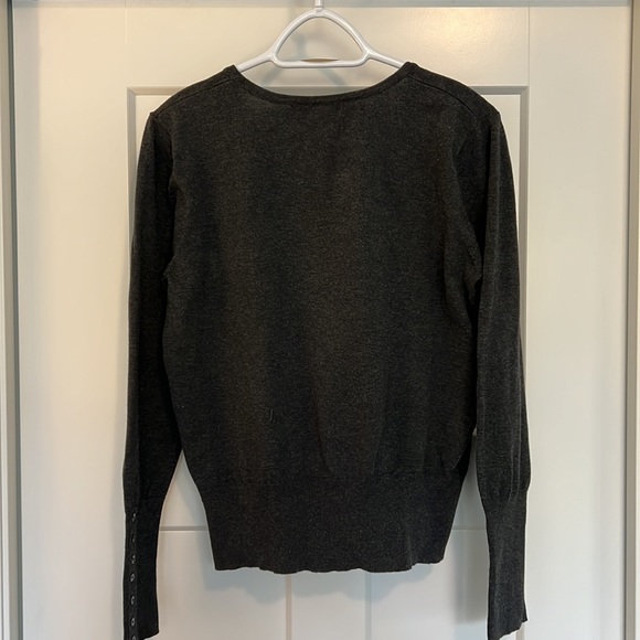 Beecher Brook Dark Grey button cardigan - Picture 2 of 5